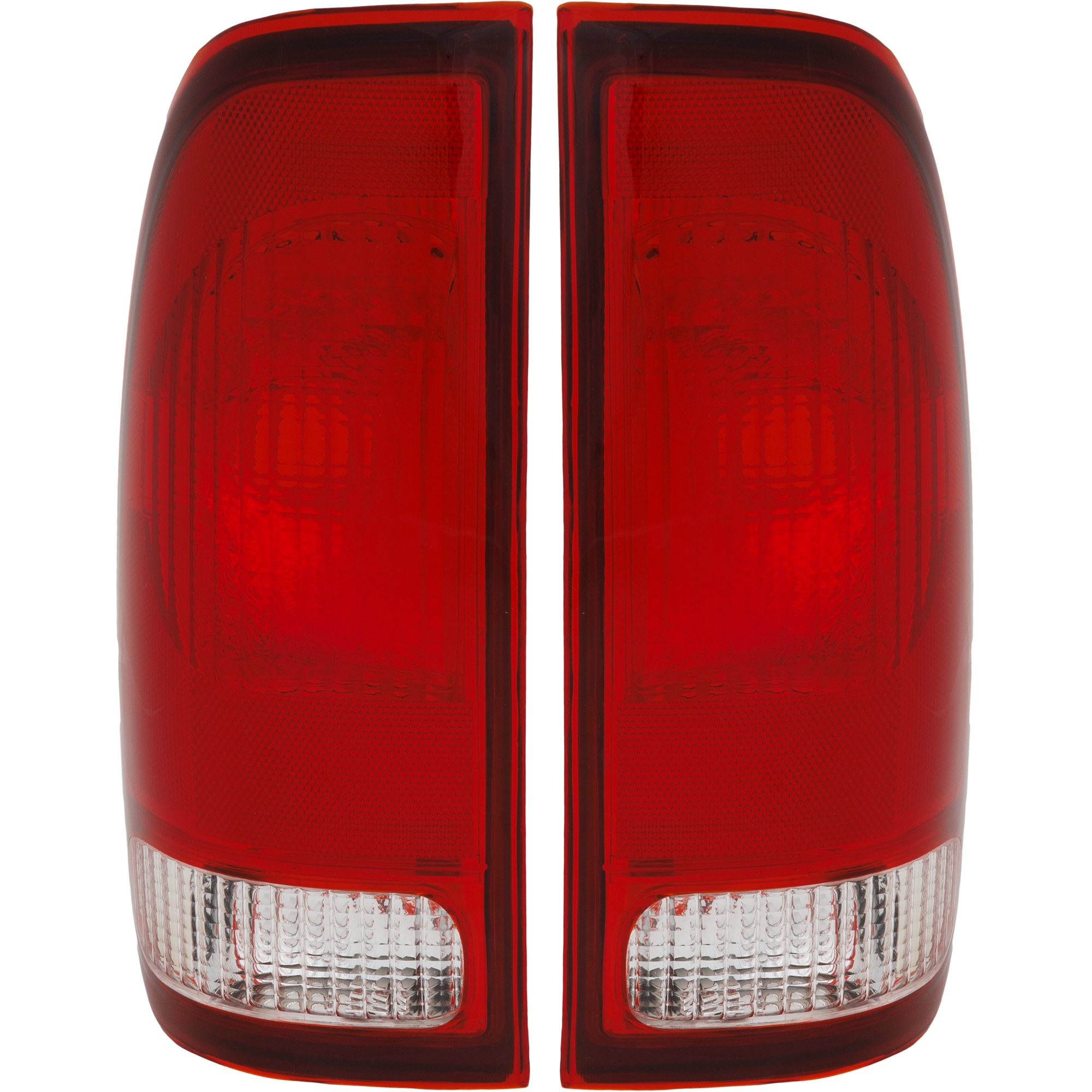 AM F 150-97-03 F SUPER DUTY 99-07 TAIL LAMP RH AND LH Lens and Housing Halogen F 150 F 150 Heritage Stepside CAPA SKU SET 11-3189-01Q Partslink FO2801117C FO2800117C OEM F85Z13404CA F85Z13405CA