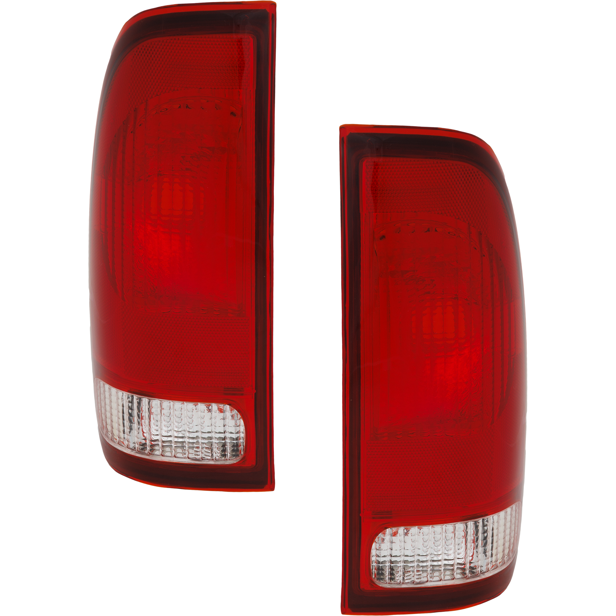 AM F 150-97-03 F SUPER DUTY 99-07 TAIL LAMP RH AND LH Lens and Housing Halogen F 150 F 150 Heritage Styleside SKU SET 11-3189-01 Partslink FO2801117 FO2800117 OEM F85Z13404CA F85Z13405CA