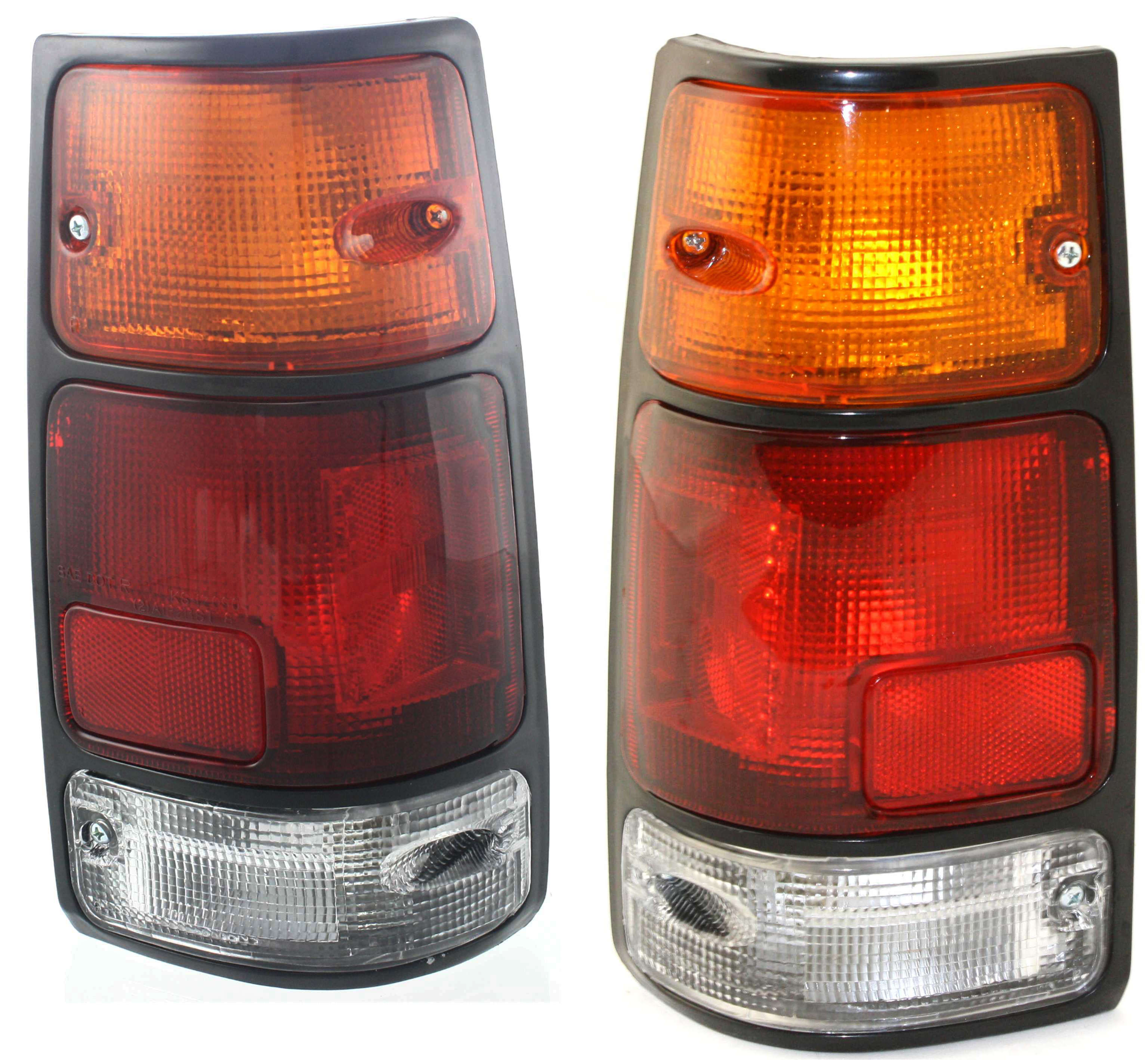 AM PICKUP 88-95 PASSPORT 94-97 TAIL LAMP RH AND LH Assembly Halogen w Black Trim SKU SET 11-5057-00 Partslink IZ2800103 IZ2801103 OEM 8971210720-8971210730