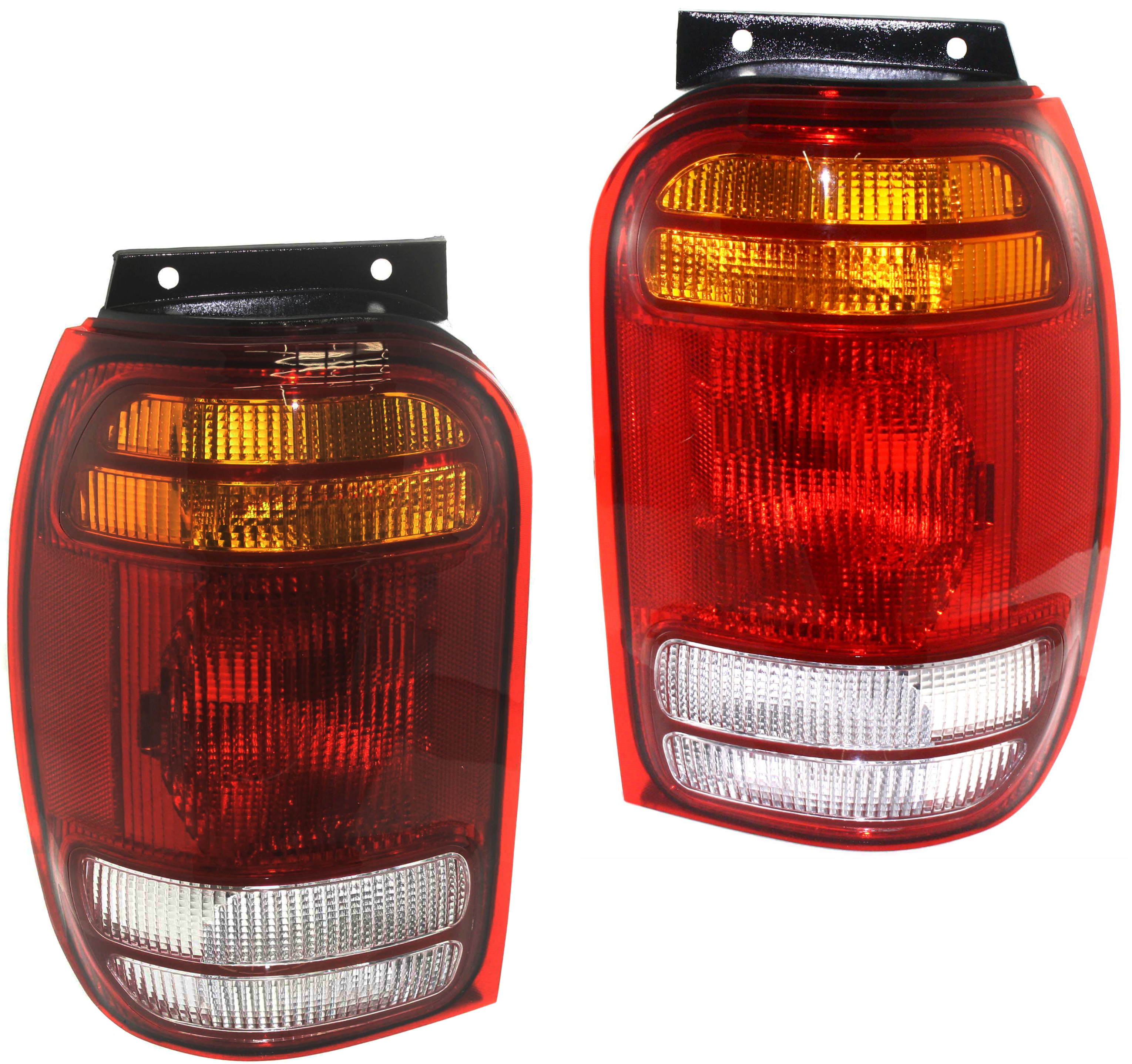 AM EXPLORER 99-99 TAIL LAMP RH AND LH Lens and Housing SKU SET 11-5129-01 Partslink FO2801120 FO2800120 OEM F87Z13404AC F87Z13405AC
