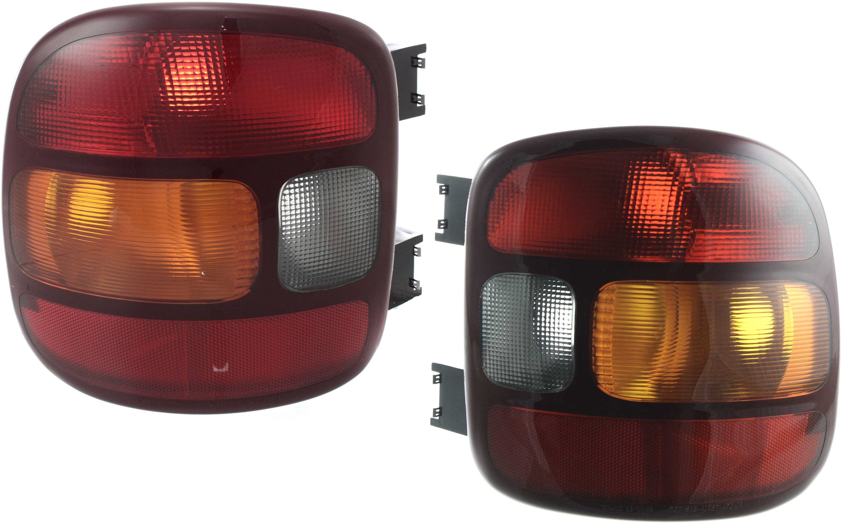AM SIERRA P U 99-05 TAIL LAMP RH AND LH Lens and Housing Stepside SKU SET 11-5199-01 Partslink GM2801136 GM2800136 OEM 19169013-19169012