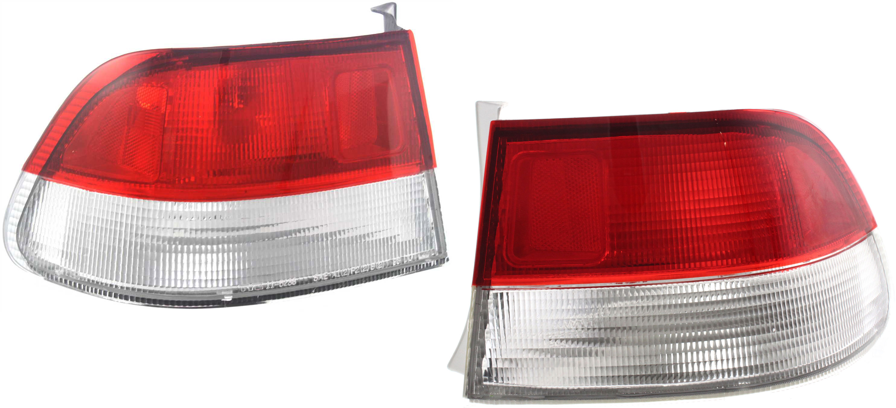 AM CIVIC 99-00 TAIL LAMP RH AND LH Outer Lens and Housing Coupe SKU SET 11-5237-91 Partslink HO2819110 HO2818110 OEM 33501S02A51-33551S02A51