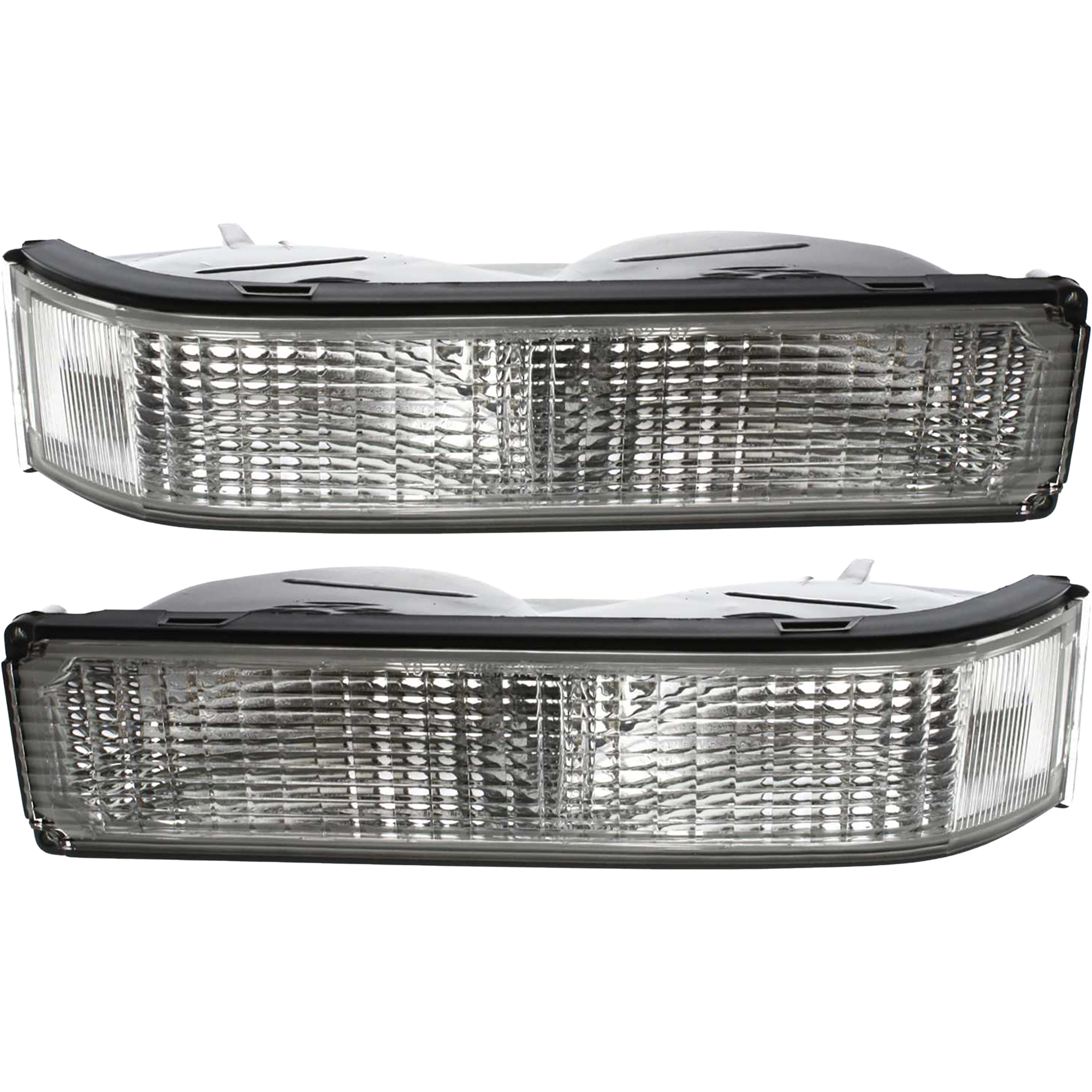 AM YUKON 99-99 SIGNAL LAMP RH AND LH Lens and Housing w Single Sealed Beam Headlamps SKU SET 12-1409-01 Partslink GM2521104 GM2520104 OEM 5974338-5974337