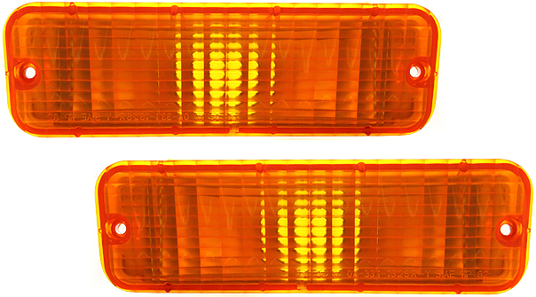 AM RANGER 83-88 SIGNAL LAMP SET of 2 RH and LH Lens and Housing Below Headlamp SKU SET 12-1433-01 Partslink FO2521101 FO2520103 OEM E3TZ13200A E3TZ13201A