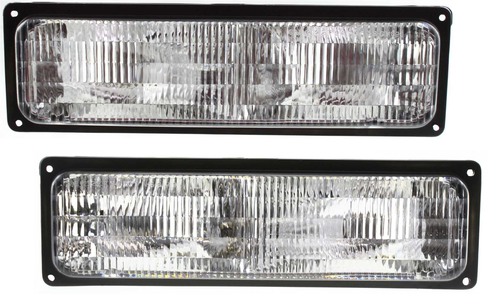 AM C K FULL SIZE P U 94-01 FRONT TURN SIGNAL LAMP RH AND LH Lens and Housing w Composite Head Lamps SKU SET 12-1539-01 Partslink GM2520128 GM2521128 OEM 5976837-5976838