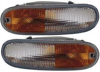 AM BEETLE 98-05 SIGNAL LAMP RH AND LH Lens and Housing Exc. S Model SKU SET 12-5095-00 Partslink VW2521103 VW2520103 OEM 1C0953156L 1C0953155L