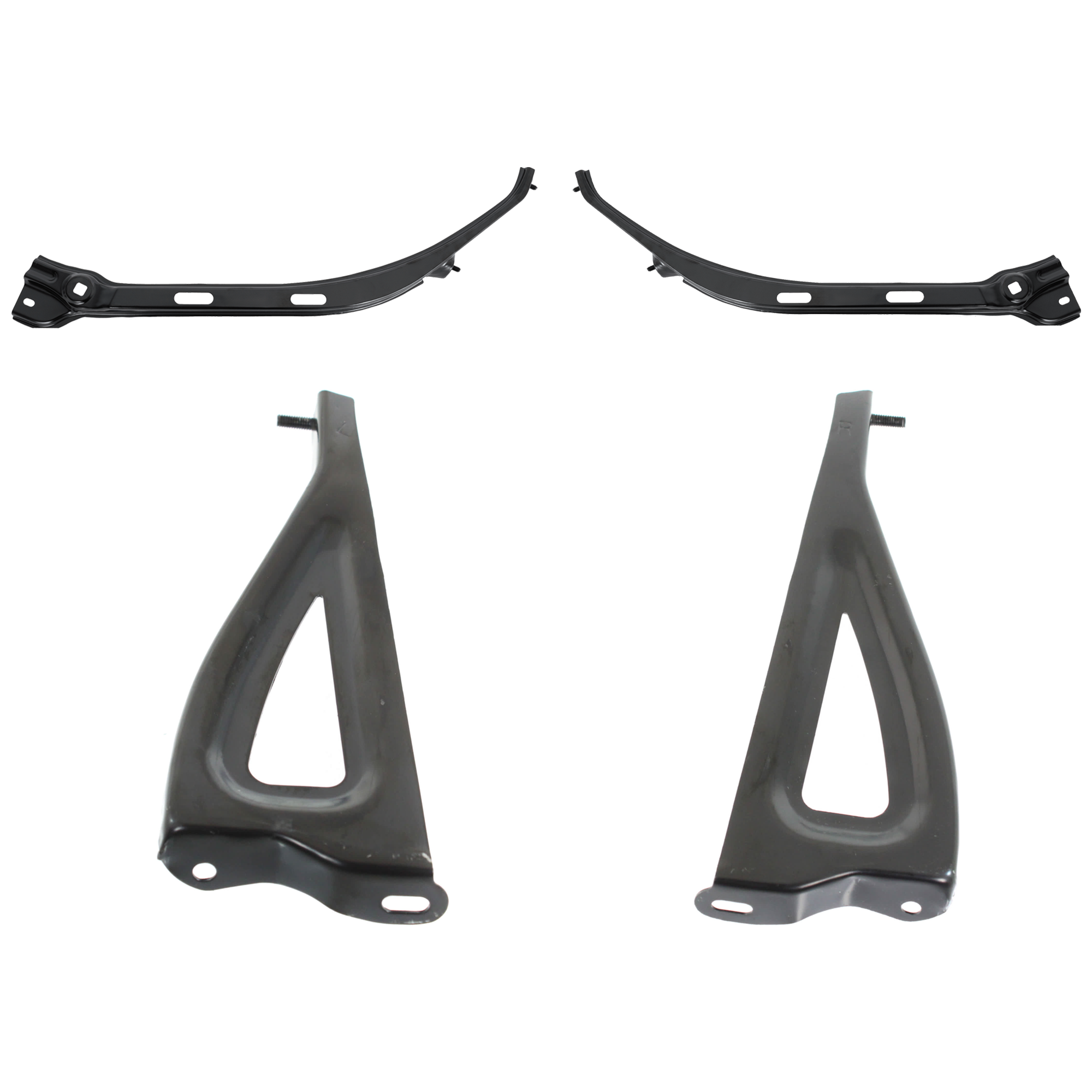 AM TACOMA 05-11 FRONT AND REAR BUMPER BRACKET RH AND LH SKU SET 120698671114-4 Partslink TO1066154 TO1066155 TO1067154 TO1067155 OEM 5212504010-5212604010-53273040