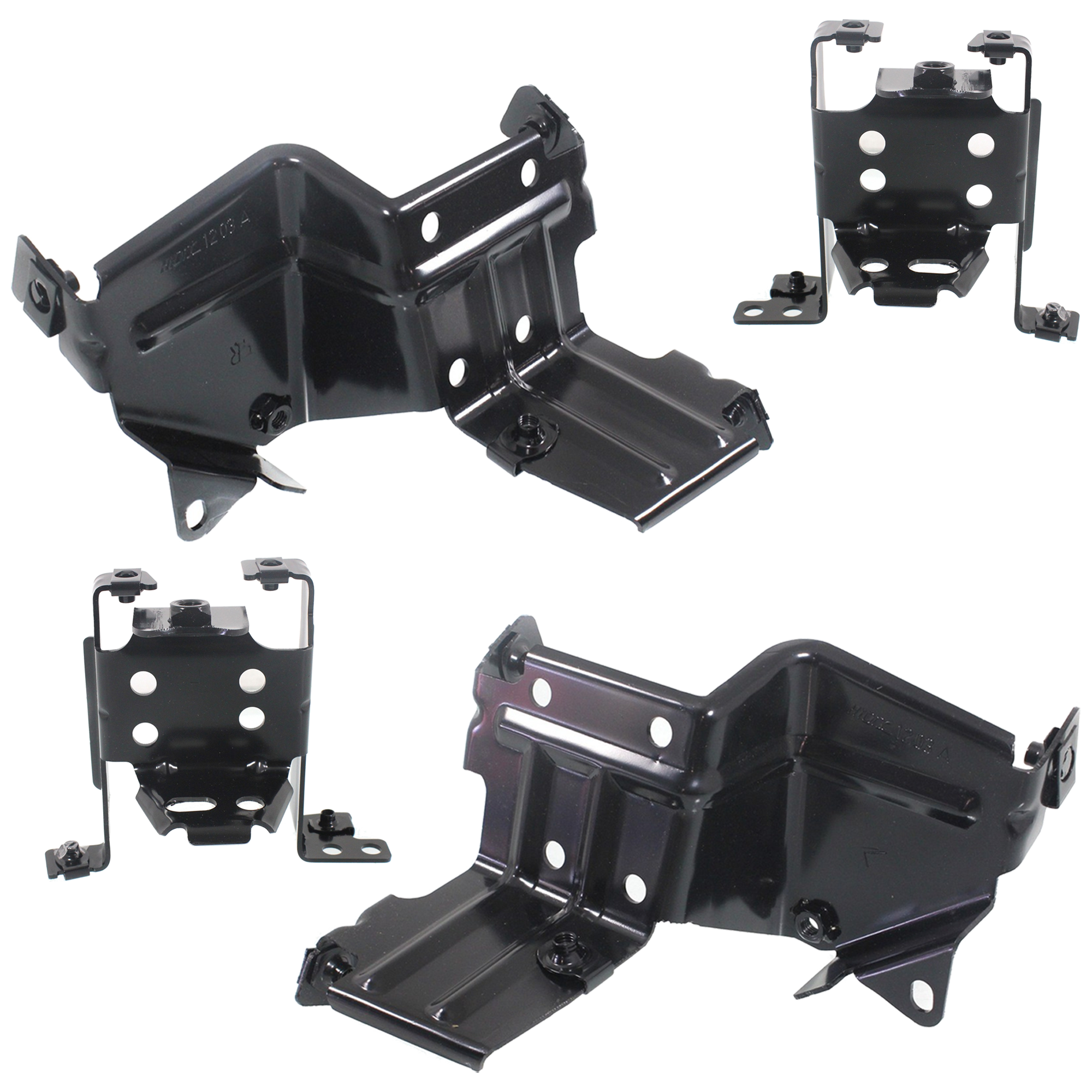 AM SIERRA 2500-3500 HD 11-14 FRONT BUMPER BRACKET RH AND LH Outer and Inner SKU SET 121100727231-4 Partslink GM1062102 GM1062103 GM1063102 GM1063103 OEM 25832375-25832376-25832380-258