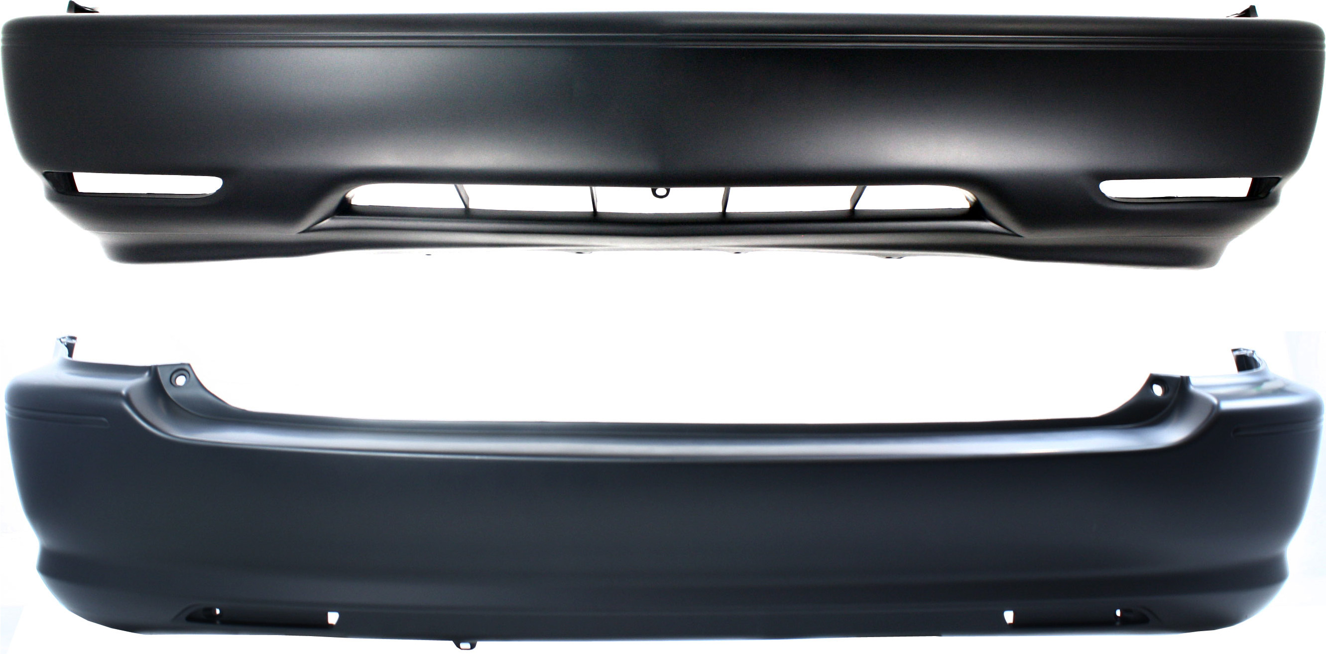 AM RX300-99-03 FRONT AND REAR BUMPER COVER Set of 2 Primed w S.L. Hole SKU SET 14516-2 Partslink LX1000117 LX1100111 OEM 5211948901-5215948901