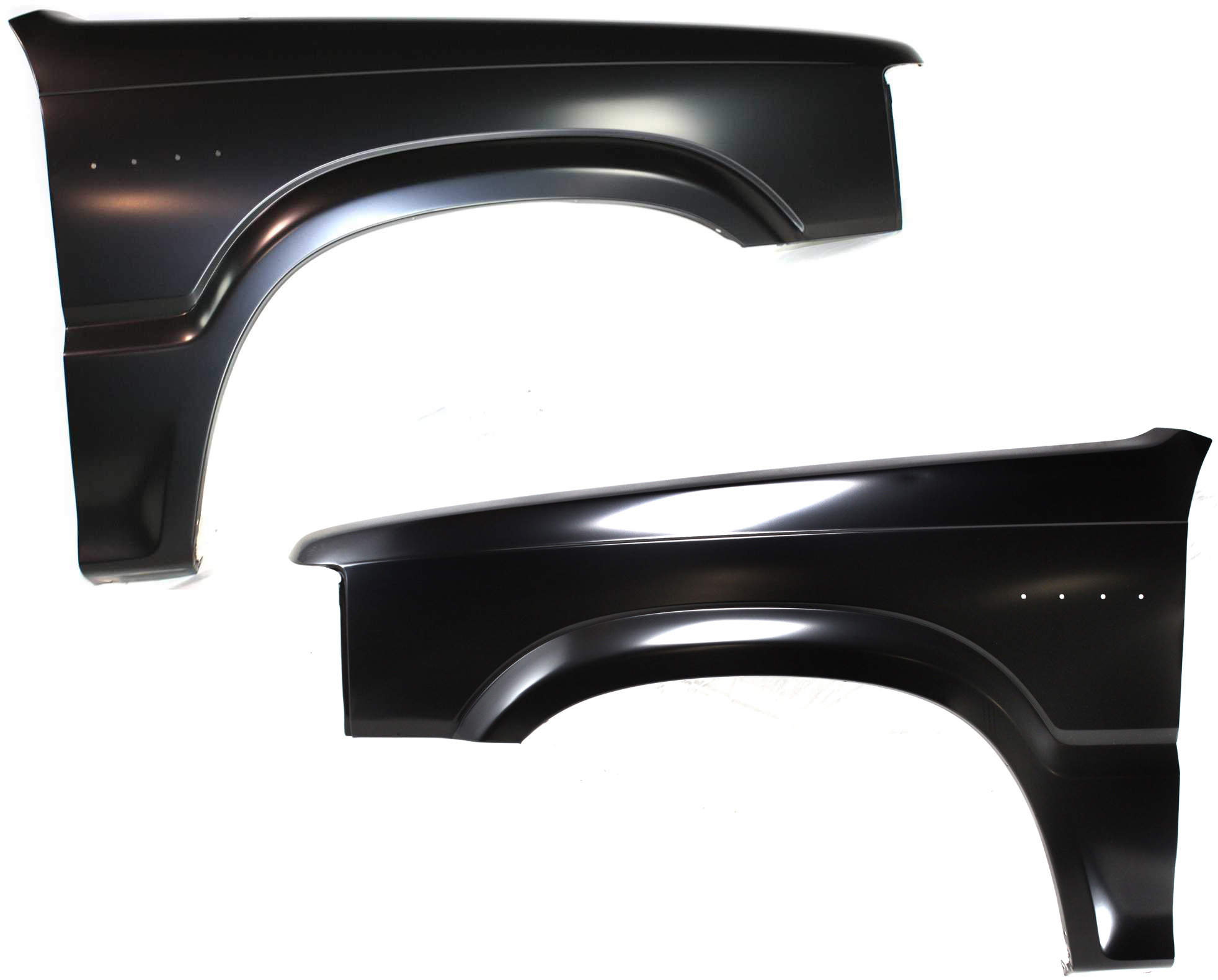 AM MAZDA PICKUP 86-93 FRONT FENDER RH AND LH Primed RWD SKU SET 1675 Partslink MA1241116 MA1240115 OEM UB4052111E UB4052211E