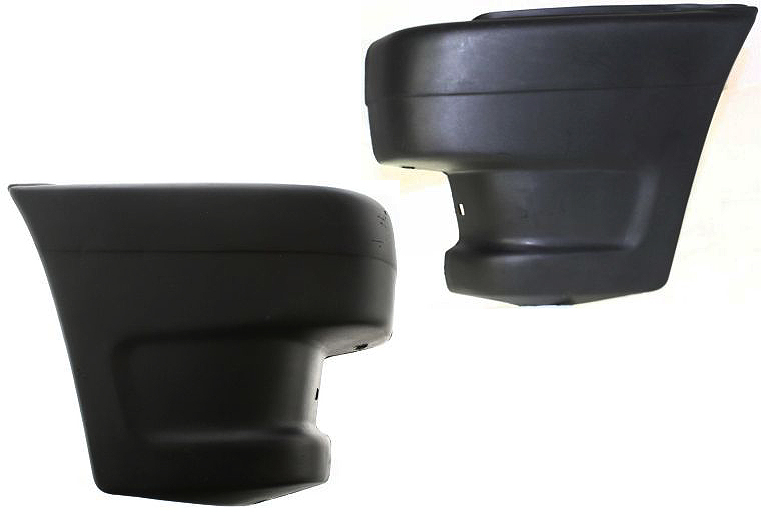 AM MAZDA PICKUP 90-93 FRONT BUMPER END SET of 2 RH and LH Primed w o Molding Holes 2WD SKU SET 1703 Partslink MA1005116 MA1004108 OEM UE5550040A UE5550050A