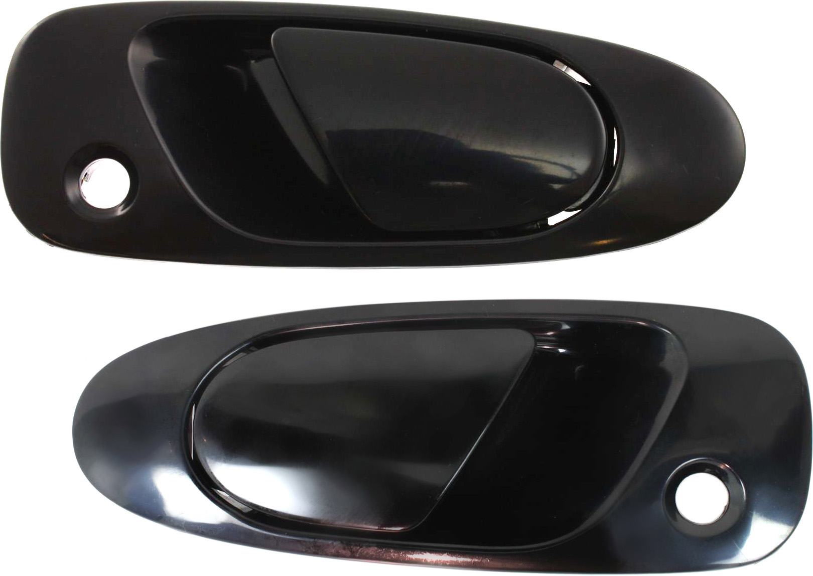 AM CIVIC 92-95 CIVIC DEL SOL 93-97 FRONT EXTERIOR DOOR HANDLE RH AND LH Textured Black w Key Hole SKU SET 17113 Partslink HO1311122 HO1310122 OEM 72140SR3J02ZD 72180SR3J02ZD
