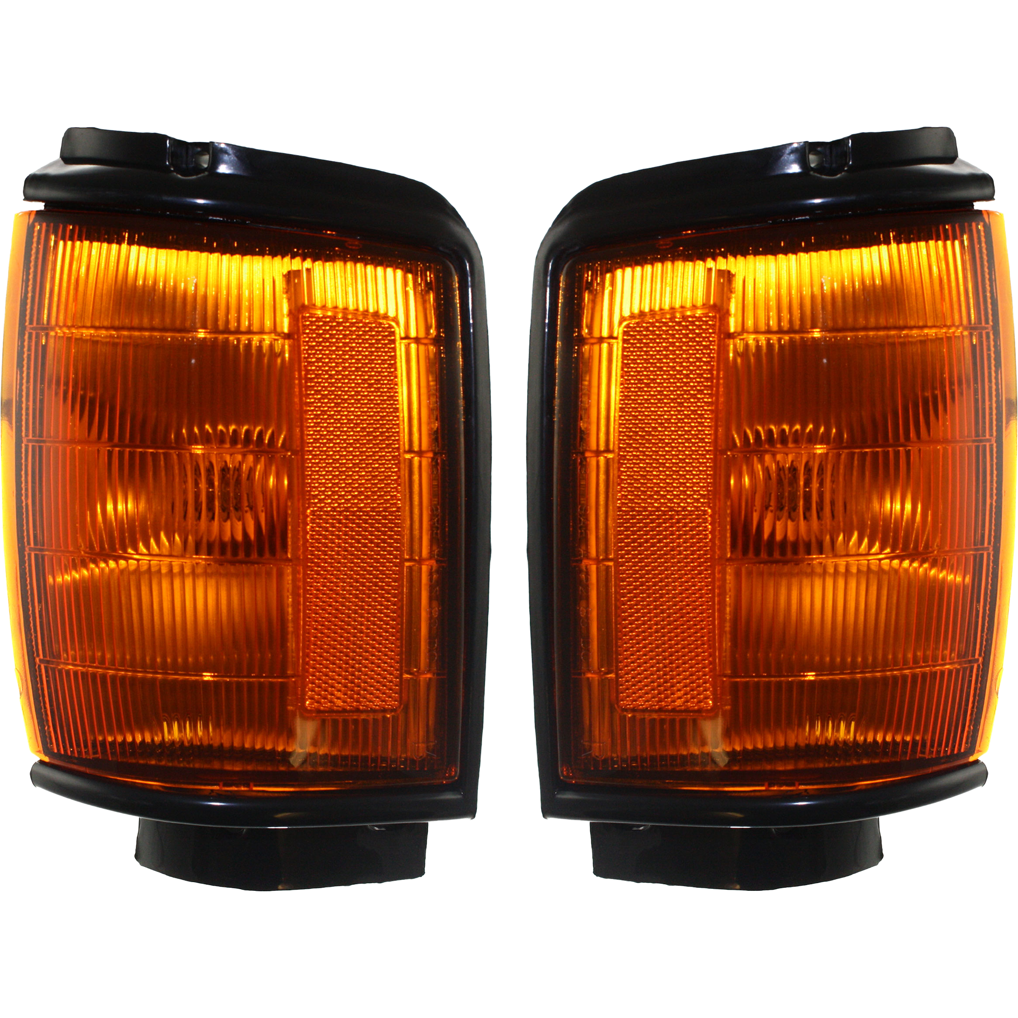 AM 4RUNNER 84-86 CORNER LAMP RH and LH Included Assembly With Black Trim SKU SET 18-1250-00 Partslink TO2520158 TO2521158 OEM 8161089143-8162089143