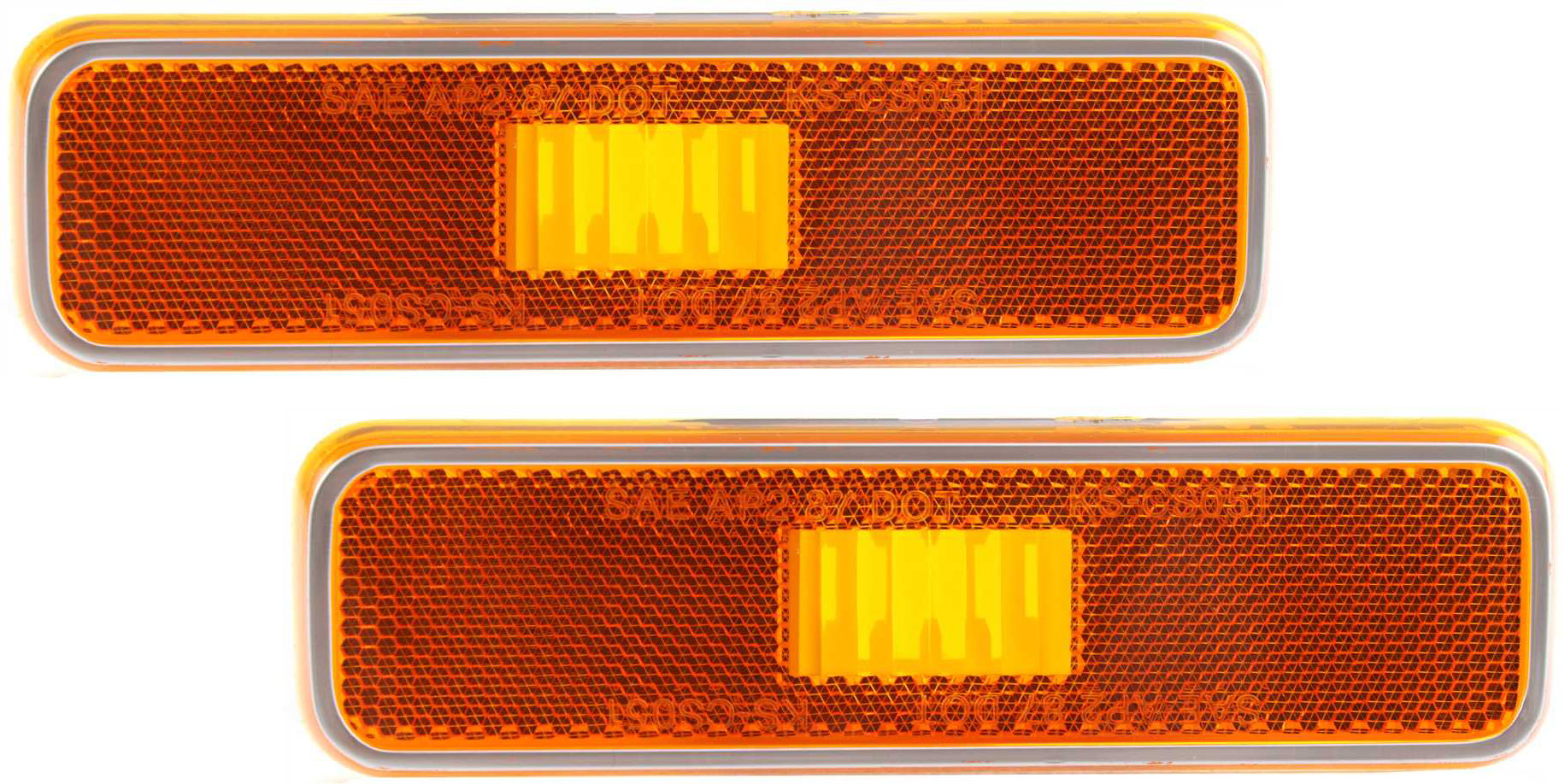 AM DODGE FULL SIZE P U 81-93 FRONT SIDE MARKER LAMP RH AND LH Lens and Housing SKU SET 18-1267-01 Partslink CH2550101 OEM 3587436