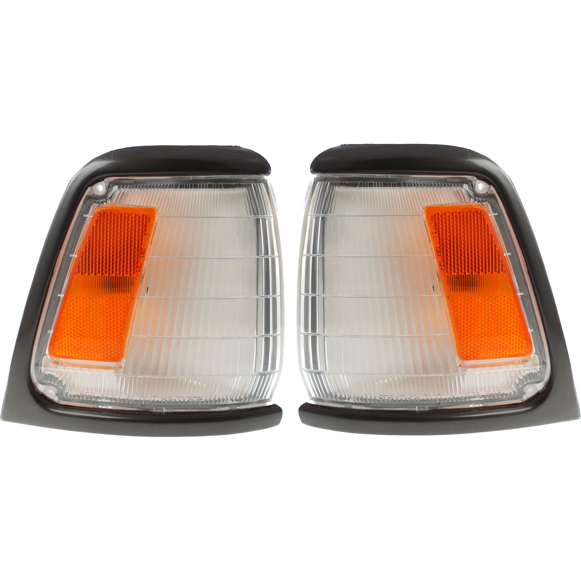 AM PICKUP 89-91 CORNER LAMP RH and LH Set of 2 Assembly SKU SET 18-1476-00 Partslink TO2520121 TO2521123 OEM 8161089176-8162089176