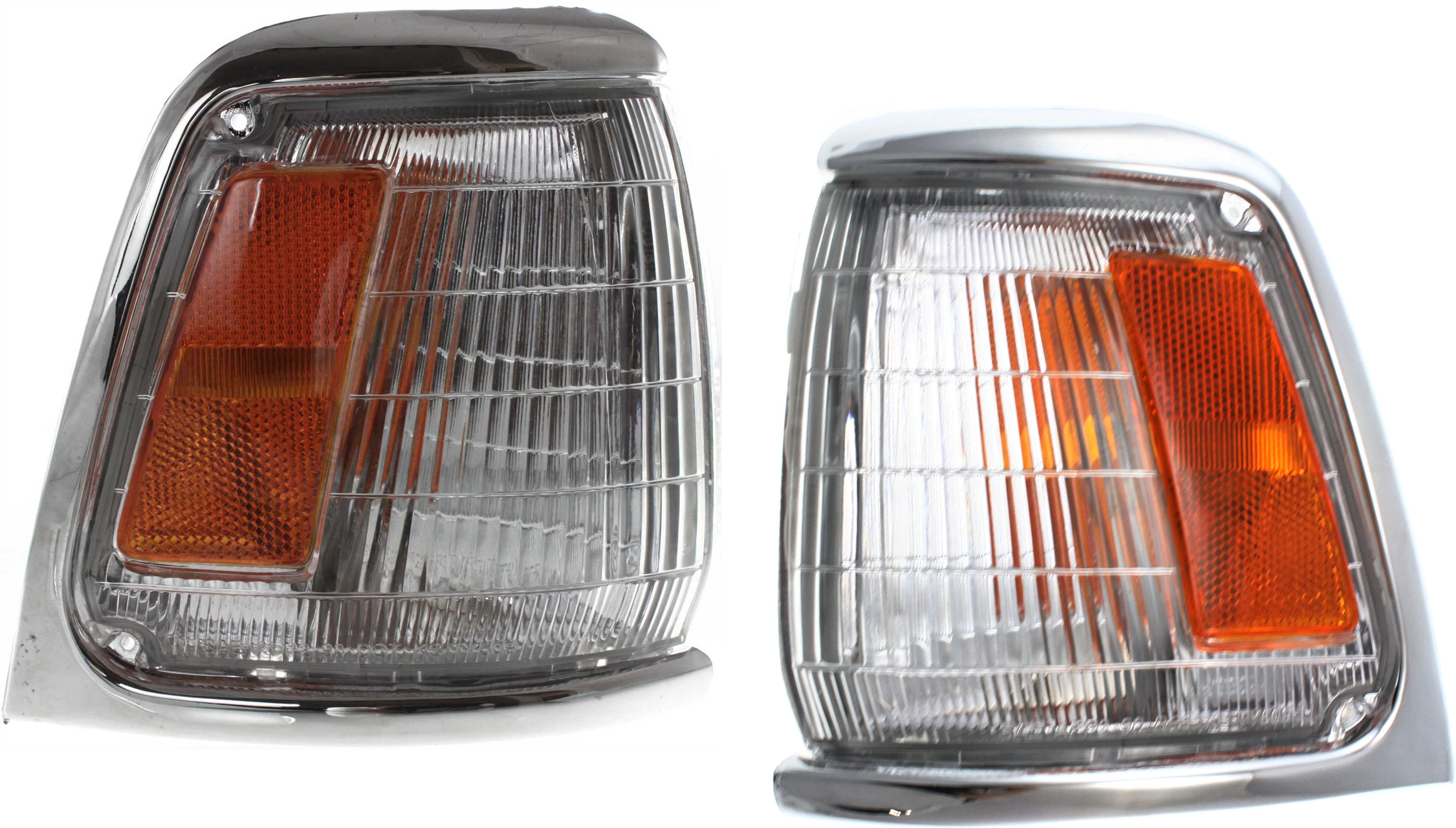 AM PICKUP 89-91 CORNER LAMP RH and LH Set of 2 Assembly SKU SET 18-1476-66 Partslink TO2520122 TO2521124 OEM 8161089177-8162089177
