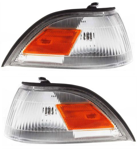 AM COROLLA 88-92 CORNER LAMP RH AND LH Assembly Halogen Japan Built Wagon 2WD Sedan SKU SET 18-1526-00 Partslink TO2520132 TO2521132 OEM 8161012410-8162012410