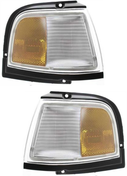 AM CUTLASS CIERA 87-96 CORNER LAMP RH and LH Set of 2 Lens and Housing SKU SET 18-1835-01 Partslink GM2550104 GM2551104 OEM 5977861-5977862