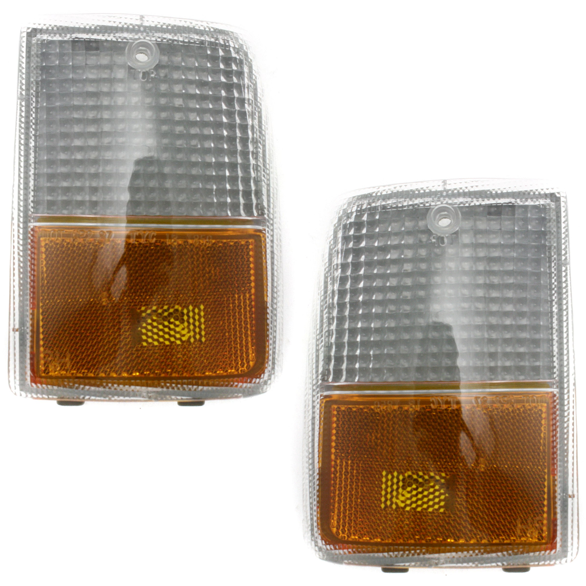 AM CAPRICE 87-90 CORNER LAMP RH and LH Set of 2 Lens and Housing SKU SET 18-1859-01 Partslink GM2550102 GM2551102 OEM 5974649-5974650