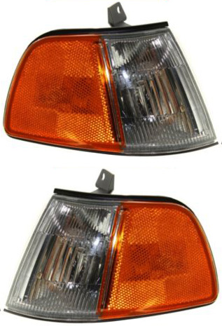 AM CIVIC 90-91 CORNER LAMP RH AND LH Assembly SKU SET 18-1875-00 Partslink HO2550104 HO2551104 OEM 34300SH3A11-34350SH3A11