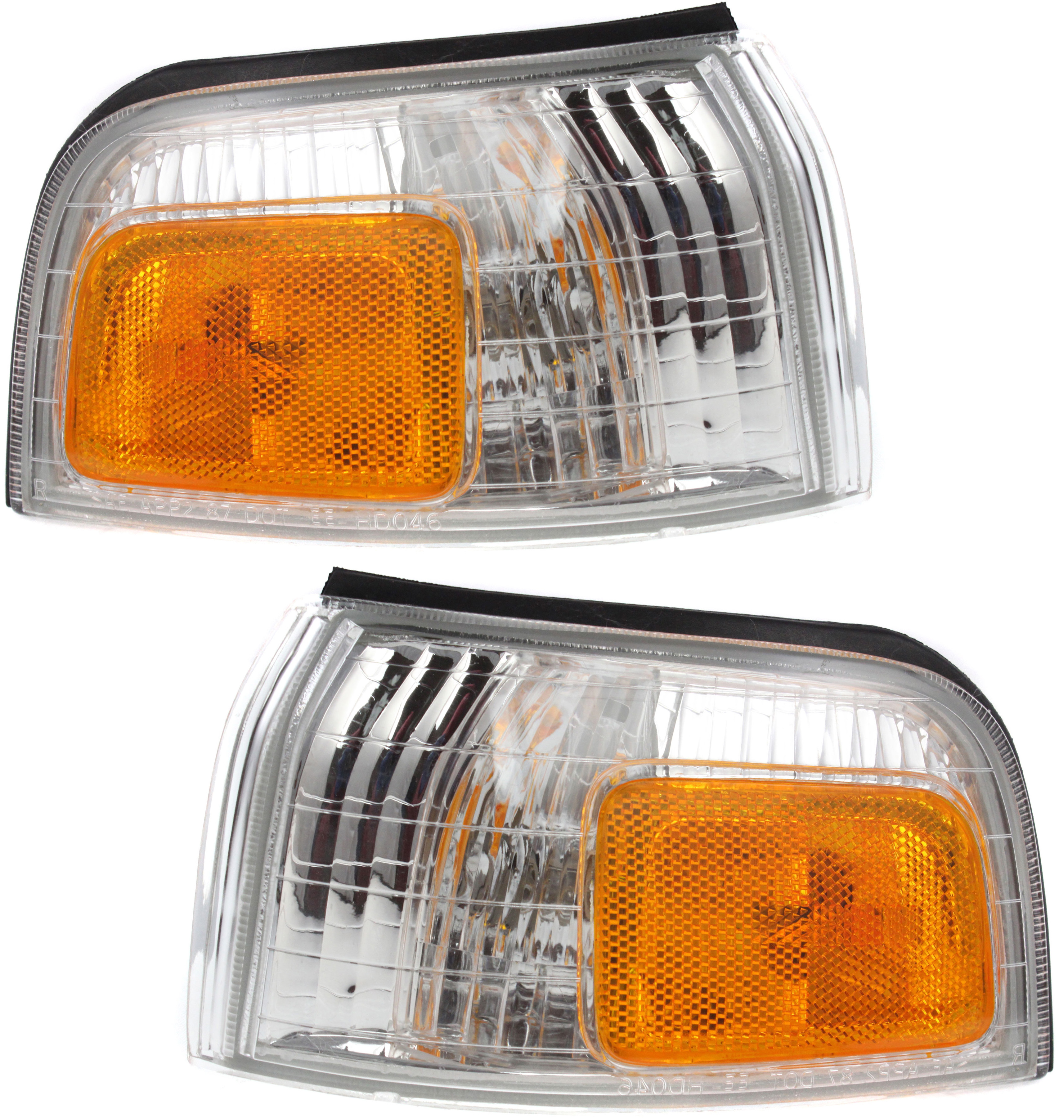AM ACCORD 90-91 CORNER LAMP RH and LH Assembly SKU SET 18-1895-00 Partslink HO2550110 HO2551111 OEM 34300SM4A02-34350SM4A02