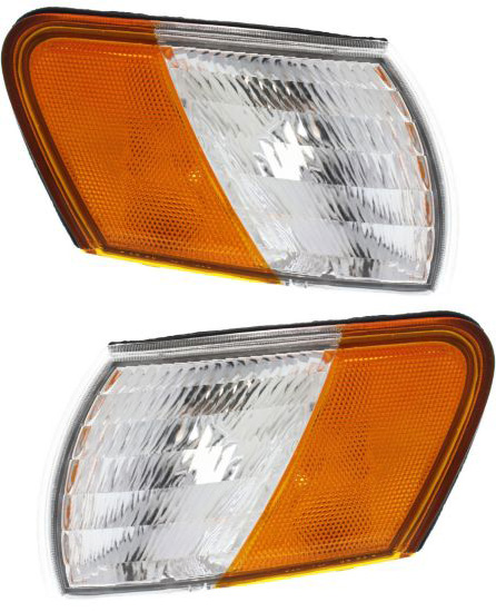 AM TAURUS 92-95 CORNER LAMP RH and LH Set of 2 Lens and Housing SKU SET 18-1972-01 Partslink FO2550109 FO2551107 OEM F2DZ15A201E F2DZ15A201F
