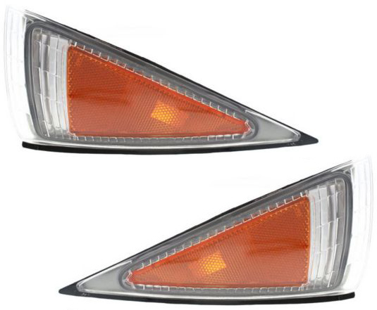 AM CAVALIER 95-99 CORNER LAMP RH and LH Set of 2 Lens and Housing SKU SET 18-3095-01 Partslink GM2550137 GM2551137 OEM 5978063-5978064