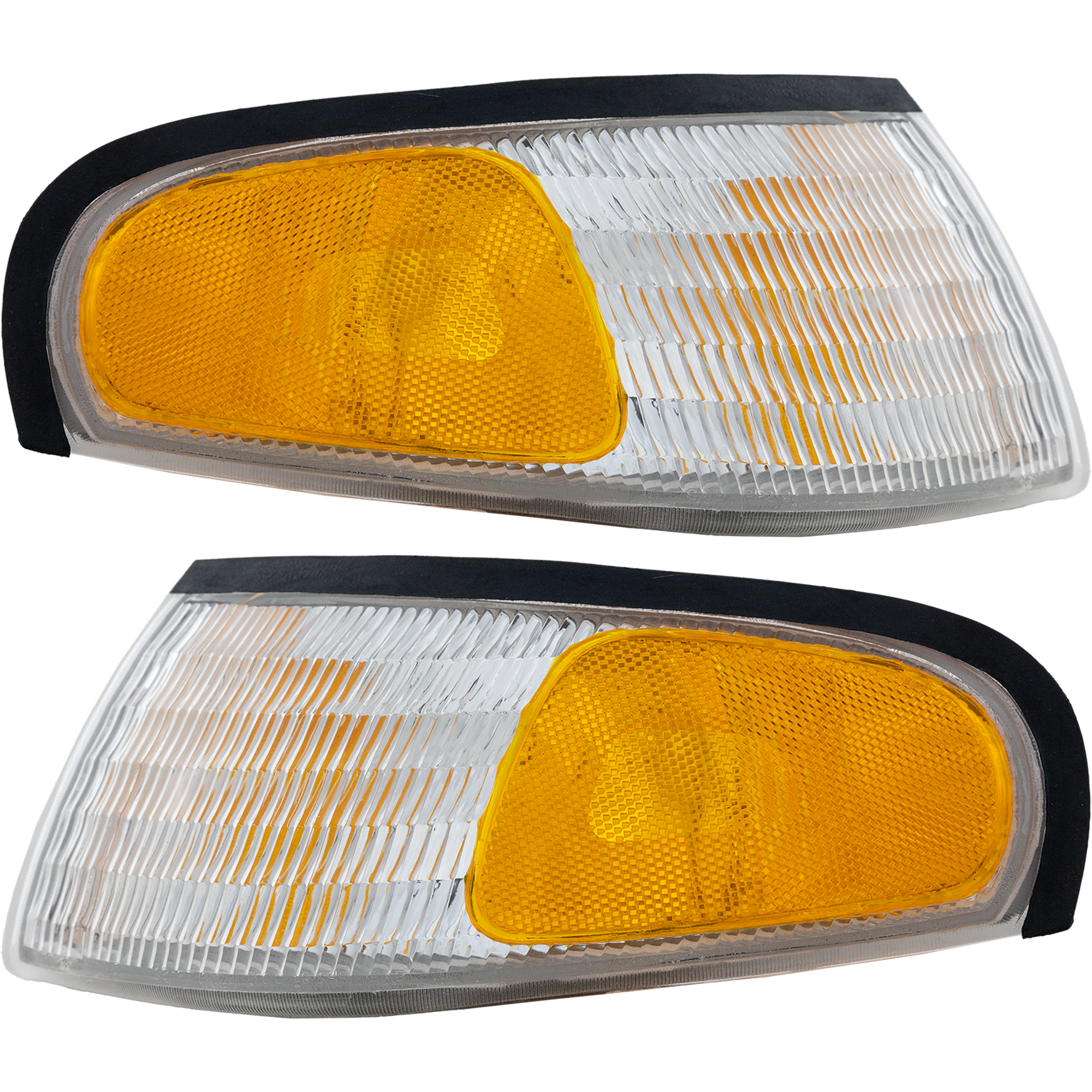 AM MUSTANG 94-98 CORNER LAMP RH and LH Set of 2 Lens and Housing SKU SET 18-3122-01 Partslink FO2520125 FO2521125 OEM F4ZZ13200A F4ZZ13201A
