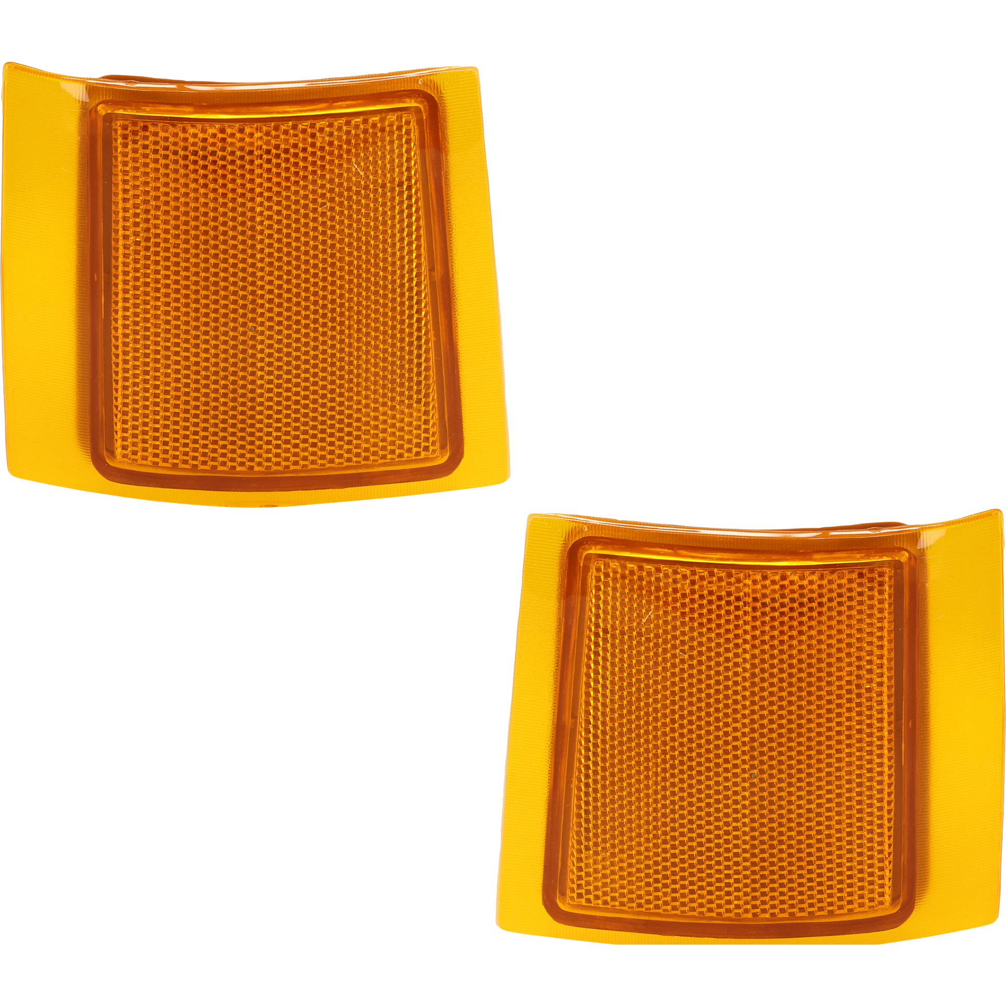 AM C K FULL SIZE P U 91-00 SIDE REFLECTOR RH AND LH Front Upper w Dual Sealed Beam Headlamps SKU SET 18-3189-01 Partslink GM2551143 GM2550143 OEM 5977460-5977459