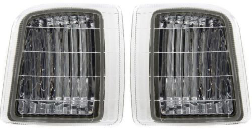 AM ASTRO 95-05 CORNER LAMP RH and LH Lens and Housing Composite Head Lamp Type SKU SET 18-3199-00 Partslink GM2550139 GM2551139 OEM 16524075-16524076