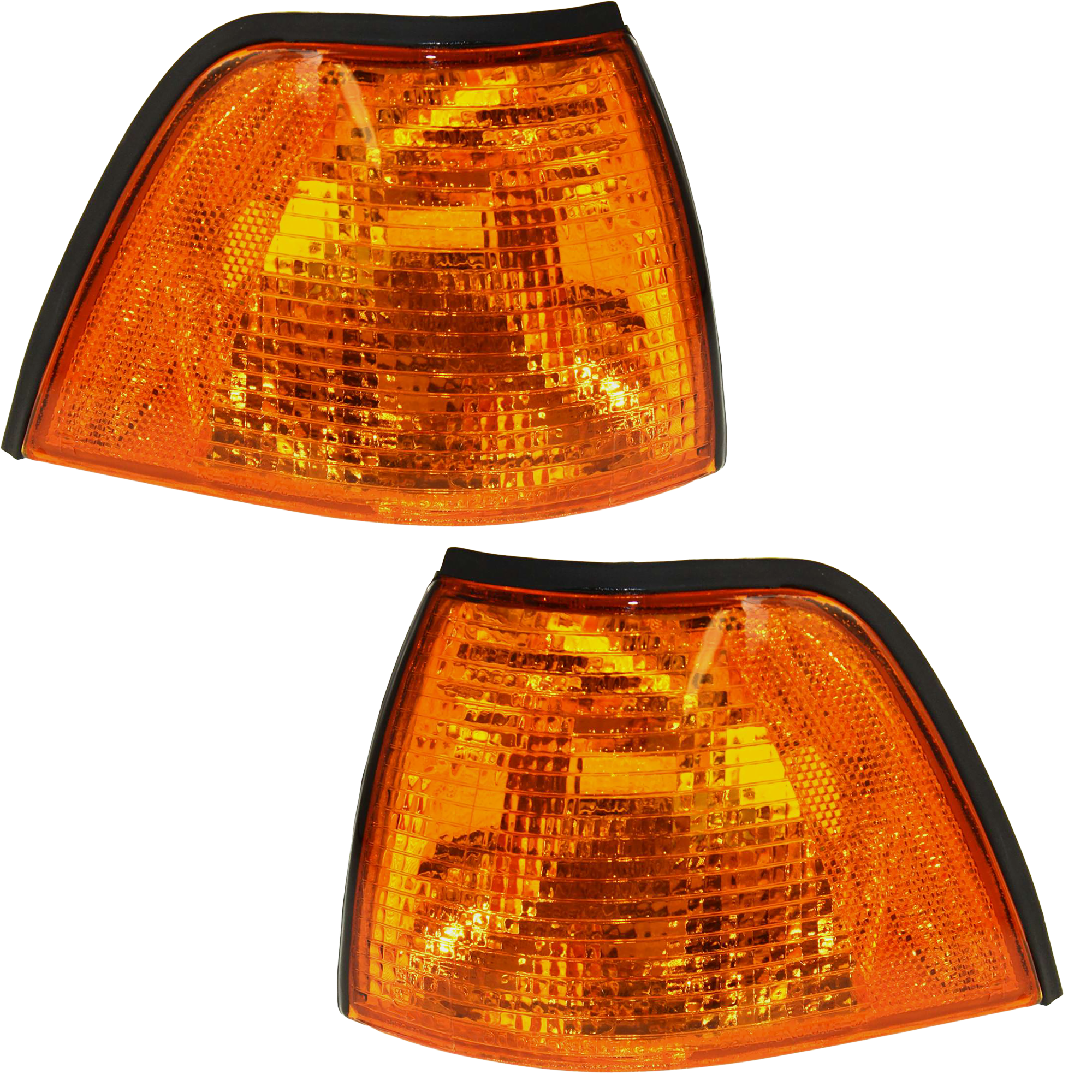 AM 3 SERIES 95-99 CORNER LAMP RH and LH Lens and Housing SKU SET 18-3529-01 Partslink BM2520102 BM2521102 OEM 63138353279-63138353280