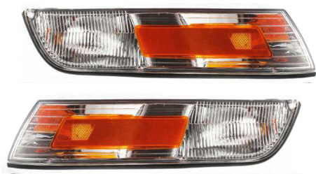 AM GRAND MARQUIS 95-97 CORNER LAMP RH and LH Set of 2 Lens and Housing SKU SET 18-5043-01 Partslink FO2550122 FO2551122 OEM F5MY15A201C F5MY15A201D