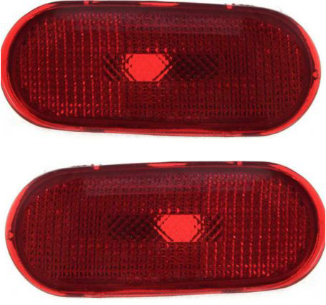 AM BEETLE 98-05 REAR SIDE MARKER LAMP RH AND LH Lens and Housing SKU SET 18-5377-01 Partslink VW2861101 VW2860101 OEM 1C0945074B 1C0945073B