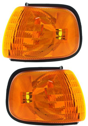 AM DODGE FULL SIZE VAN 98-03 CORNER LAMP RH and LH Lens and Housing SKU SET 18-5389-01 Partslink CH2520132 CH2521132 OEM 55076526AC 55076527AC