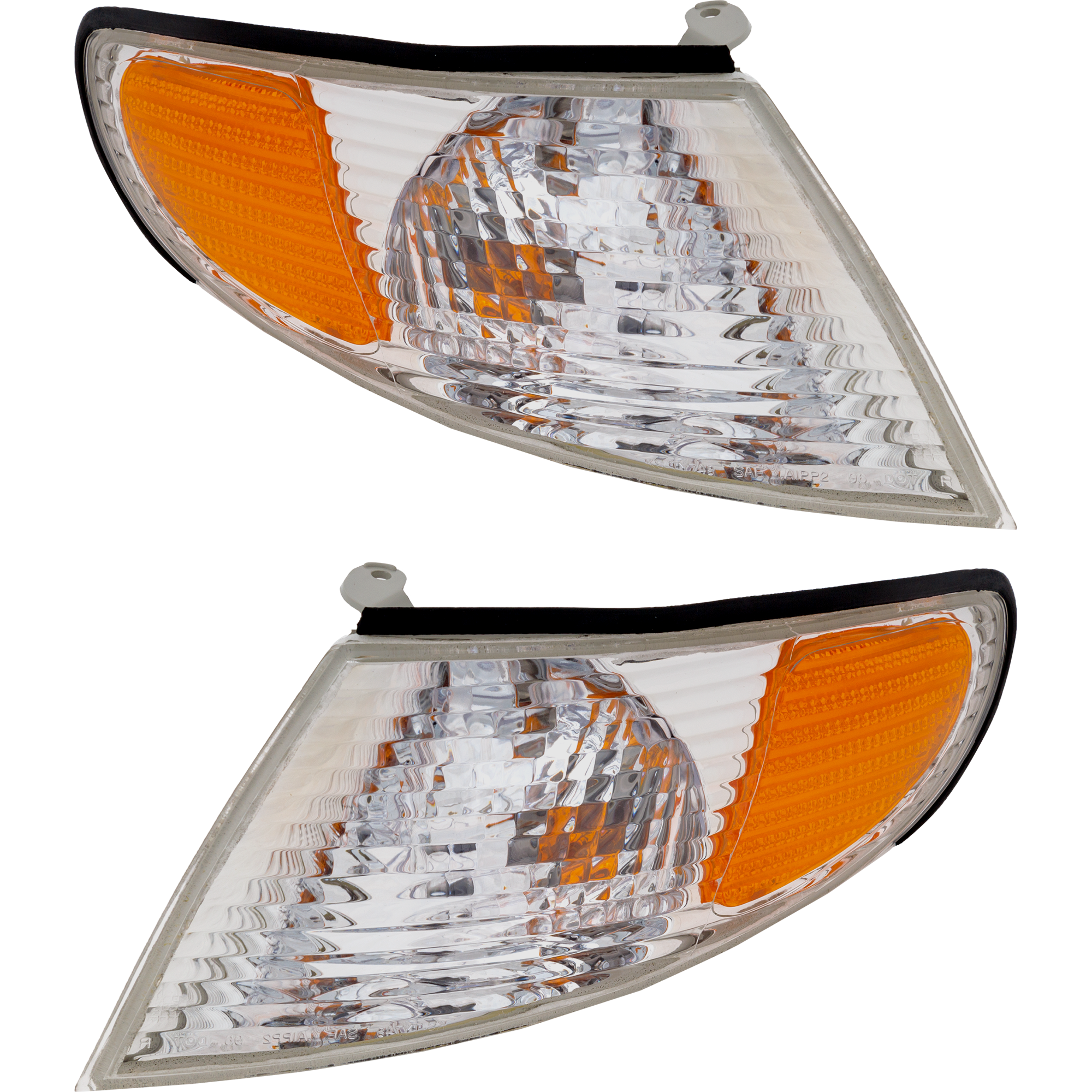 AM SOLARA 99-1 CORNER LAMP RH and LH Set of 2 Assembly SKU SET 18-5393-00 Partslink TO2520159 TO2521159 OEM 8161006040-8162006040