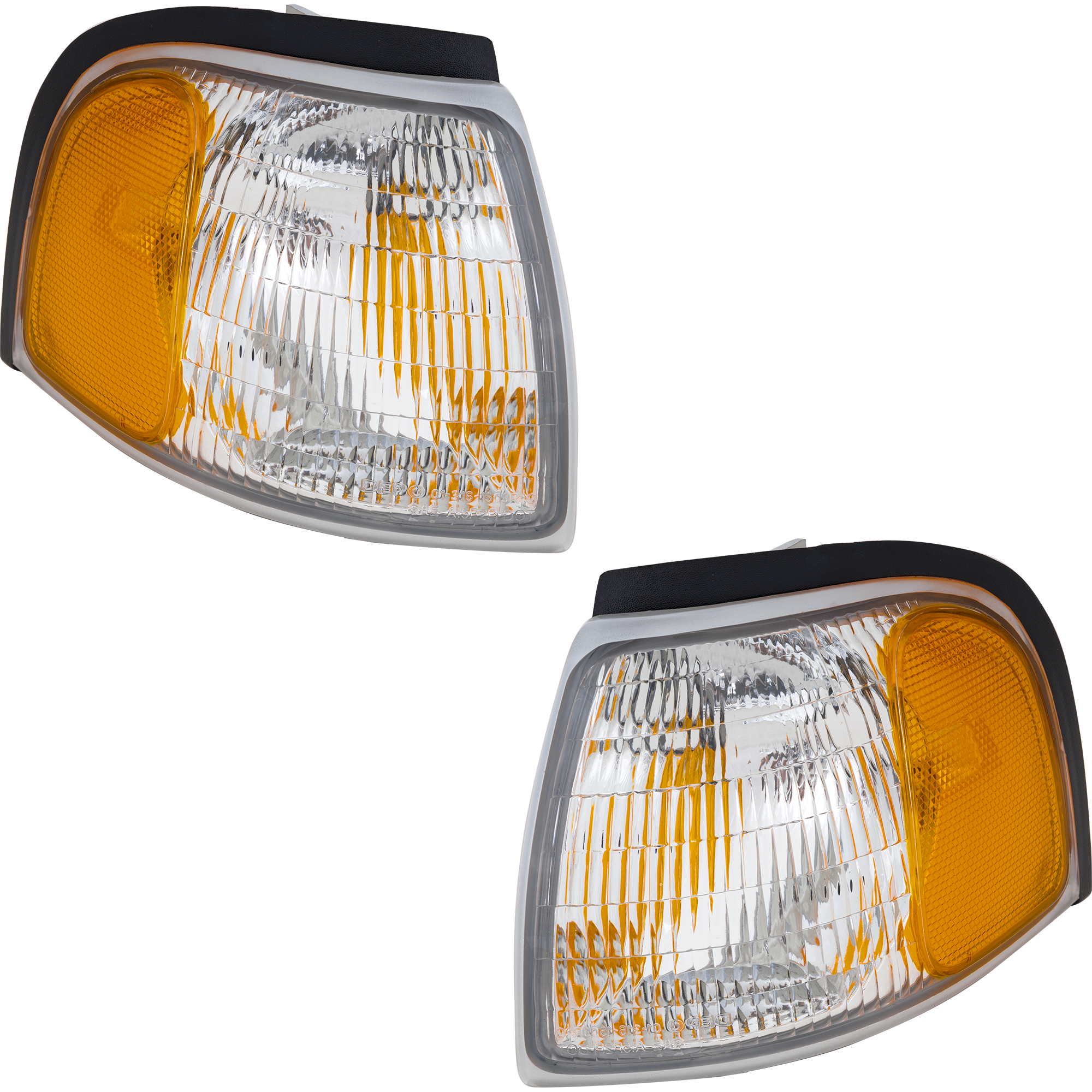 AM MAZDA PICKUP 98-00 CORNER LAMP RH and LH Lens and Housing SKU SET 18-5395-01 Partslink MA2520112 MA2521112 OEM 1F0051121-1F0051131