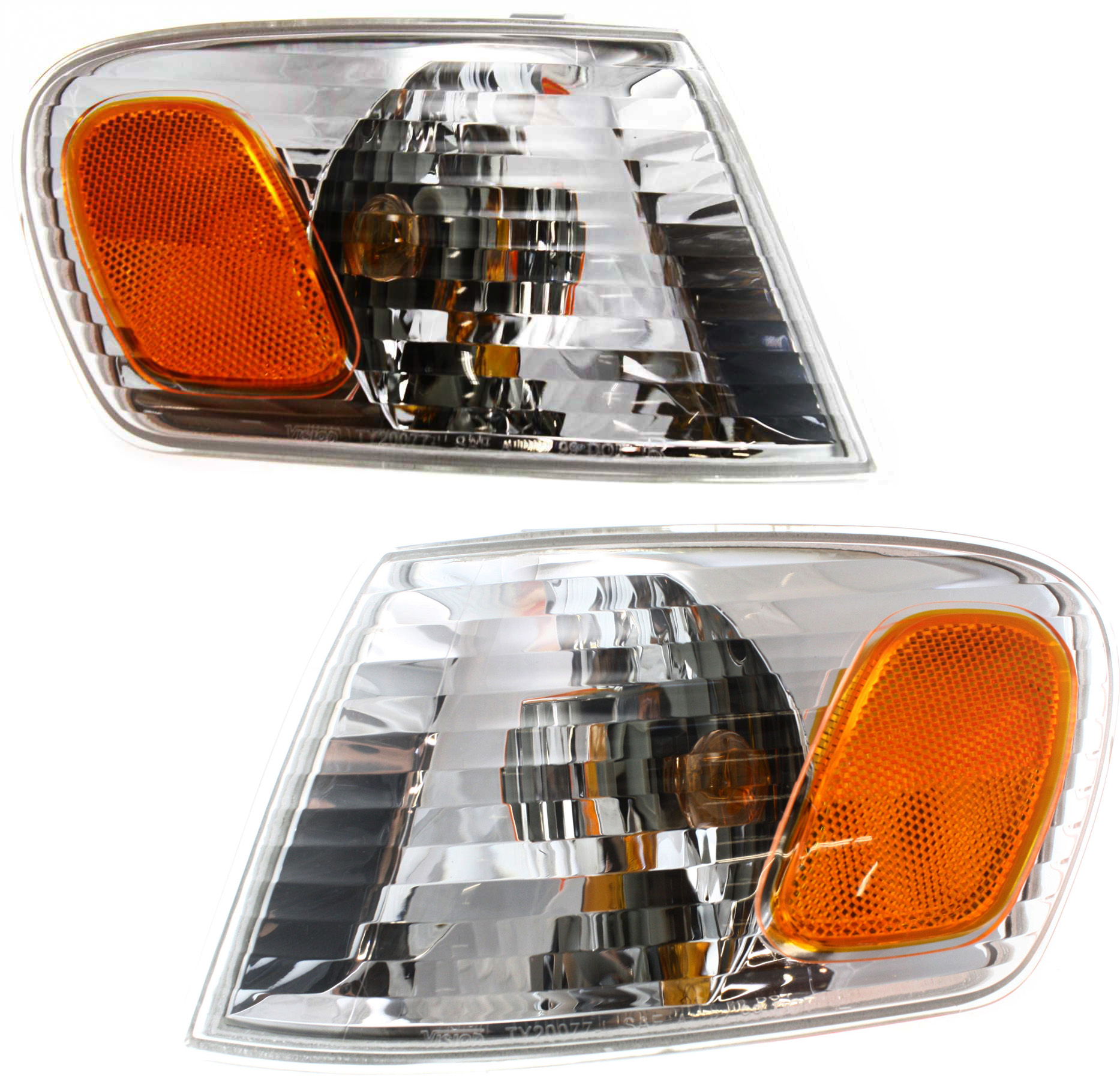 AM COROLLA 1-2 CORNER LAMP RH and LH Set of 2 Assembly SKU SET 18-5641-00 Partslink TO2530137 TO2531137 OEM 8151002070-8152002070