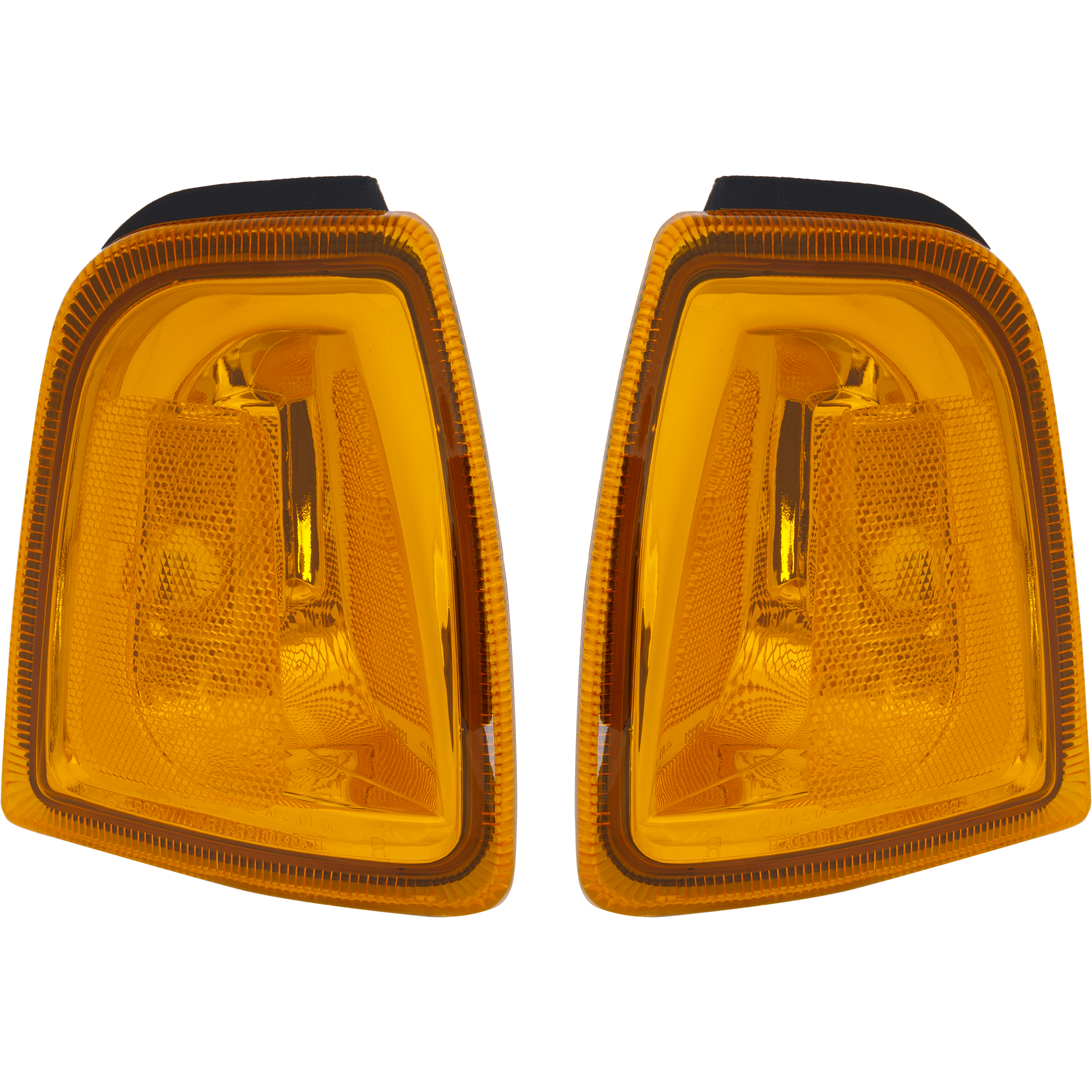 AM RANGER 1-5 CORNER LAMP RH and LH Set of 2 Lens and Housing SKU SET 18-5663-01 OEM 1L5Z15A201AA PFM 1L5Z15A201BA