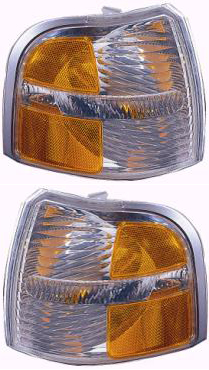 AM EXPLORER 02-04 CORNER LAMP RH AND LH Lens and Housing SKU SET 18-5705-01 Partslink FO2520167 FO2521167 OEM 1L2Z13200AA 1L2Z13201AA