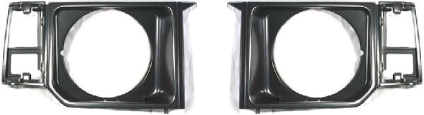 AM MONTERO 85-91 RAIDER 87-89 HEAD LAMP DOOR RH AND LH Black SKU SET 1858-1 Partslink MI2512106 MI2513110 OEM MB377401 MB377402
