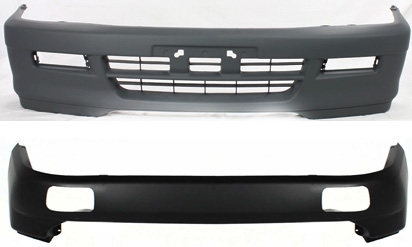 AM MONTERO SPORT 99-99 FRONT AND REAR BUMPER COVER Primed SKU SET 1895-2 Partslink MI1000263 MI1100255 OEM MR325886 MR439739