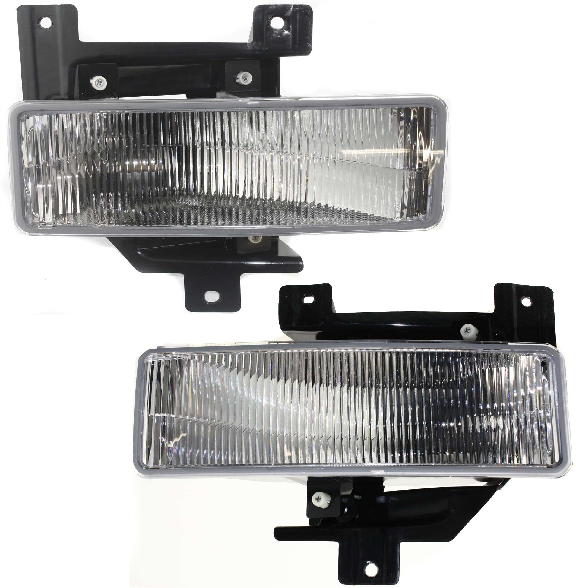 AM F 150-97-01 FRONT FOG LAMP RH AND LH Assembly Halogen SKU SET 19-5079-00 Partslink FO2593114 FO2592114 OEM F75Z15A254BB F75Z15A255BB