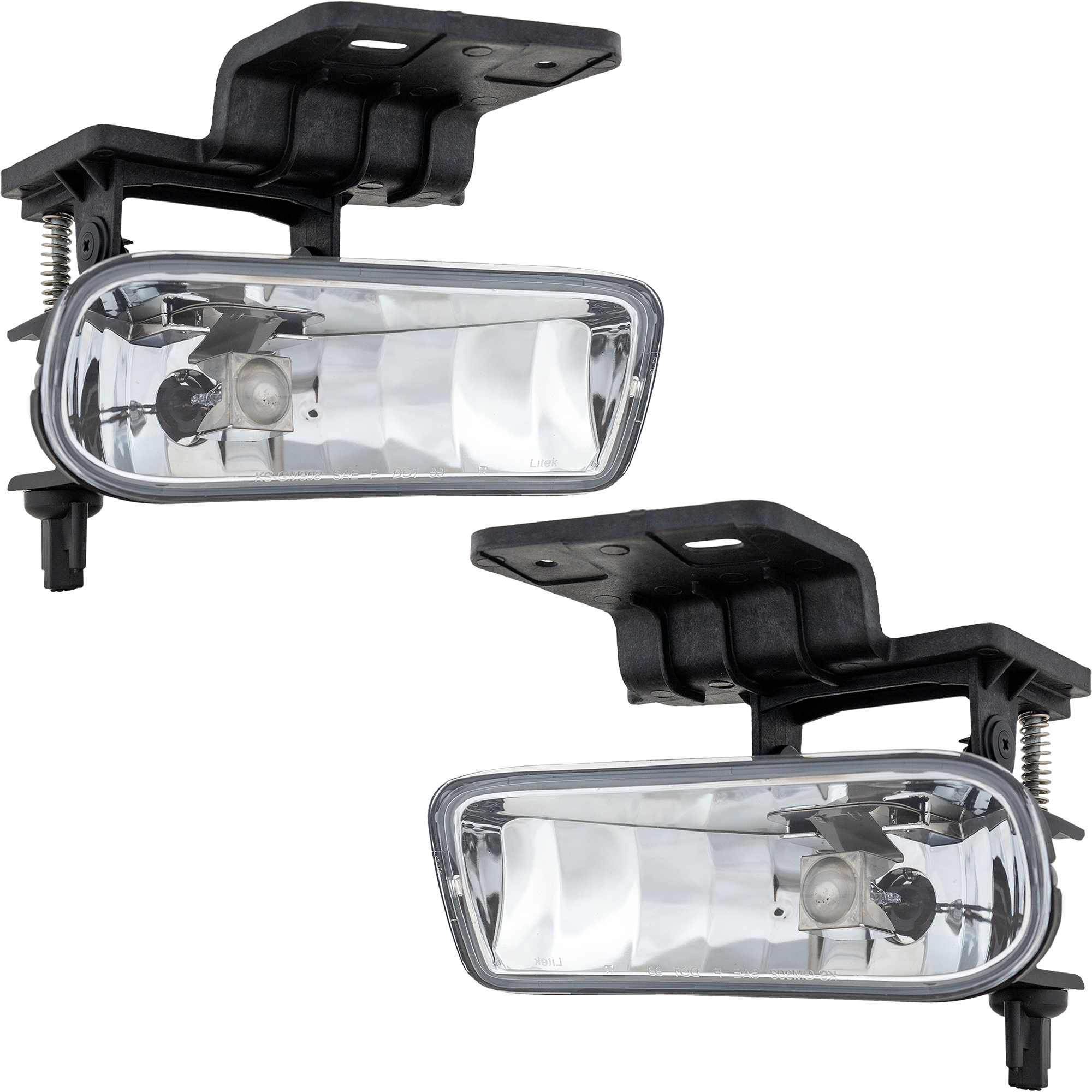 AM SILVERADO P U 99-02 TAHOE 00-06 FRONT FOG LAMP RH AND LH Assembly w Bracket CAPA SKU SET 19-5317-01Q