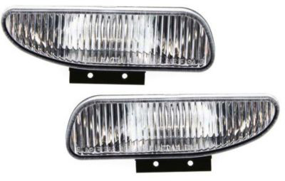 AM MUSTANG 94-98 FRONT FOG LAMP RH AND LH Lens and Housing Exc. Cobra Model SKU SET 19-5359-01 Partslink FO2597101 FO2596101 OEM F4ZZ15L203A F4ZZ15L203B