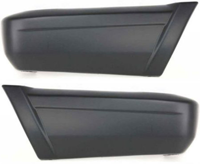 AM CHEROKEE 97-99 REAR BUMPER END RH AND LH Primed Black w Country Pkg. SKU SET 19037 Partslink CH1105142 CH1104142 OEM 5DY08TZZ 5DY09TZZ