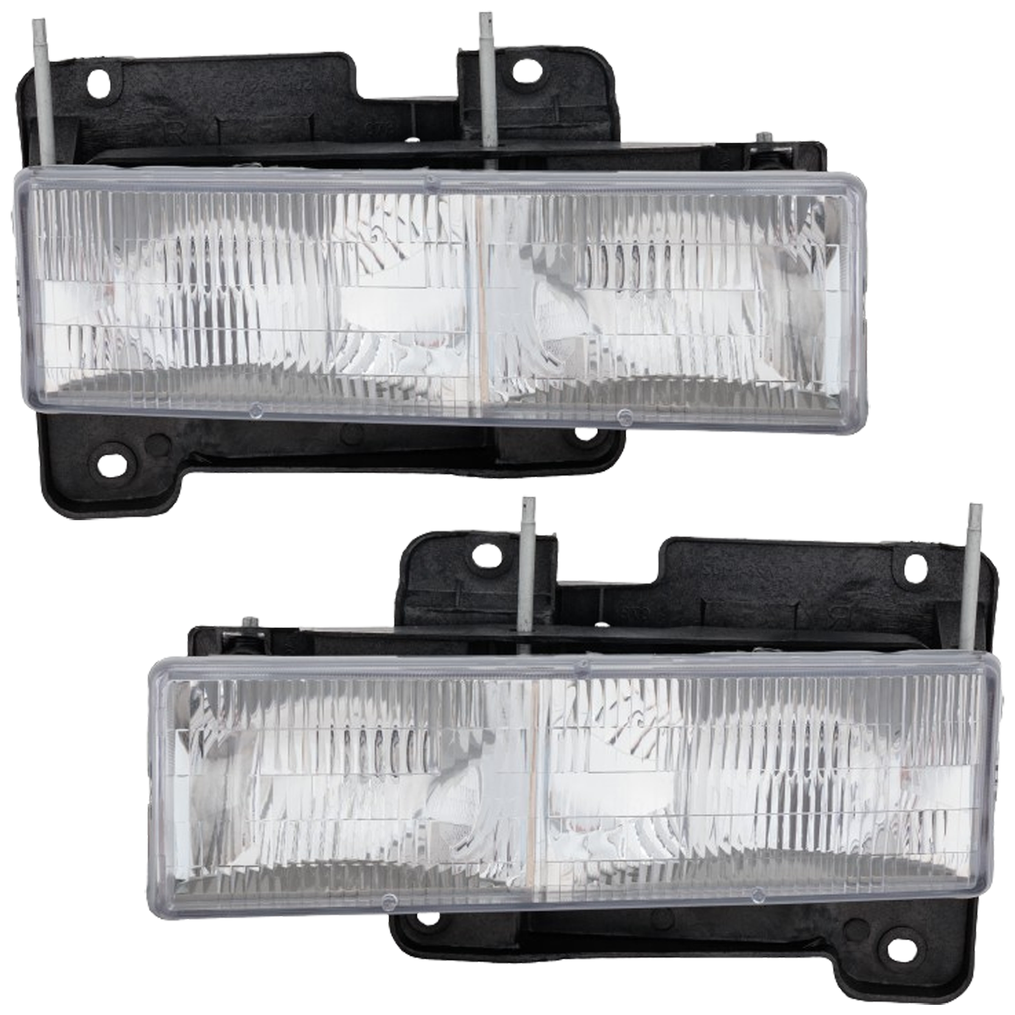 AM C K FULL SIZE PICKUP 88-02 SUBURBAN 92-99 HEAD LAMP RH AND LH Assembly Halogen Composite SKU SET 20-1668-00 Partslink GM2502101 GM2503101 OEM 15034929-15034930