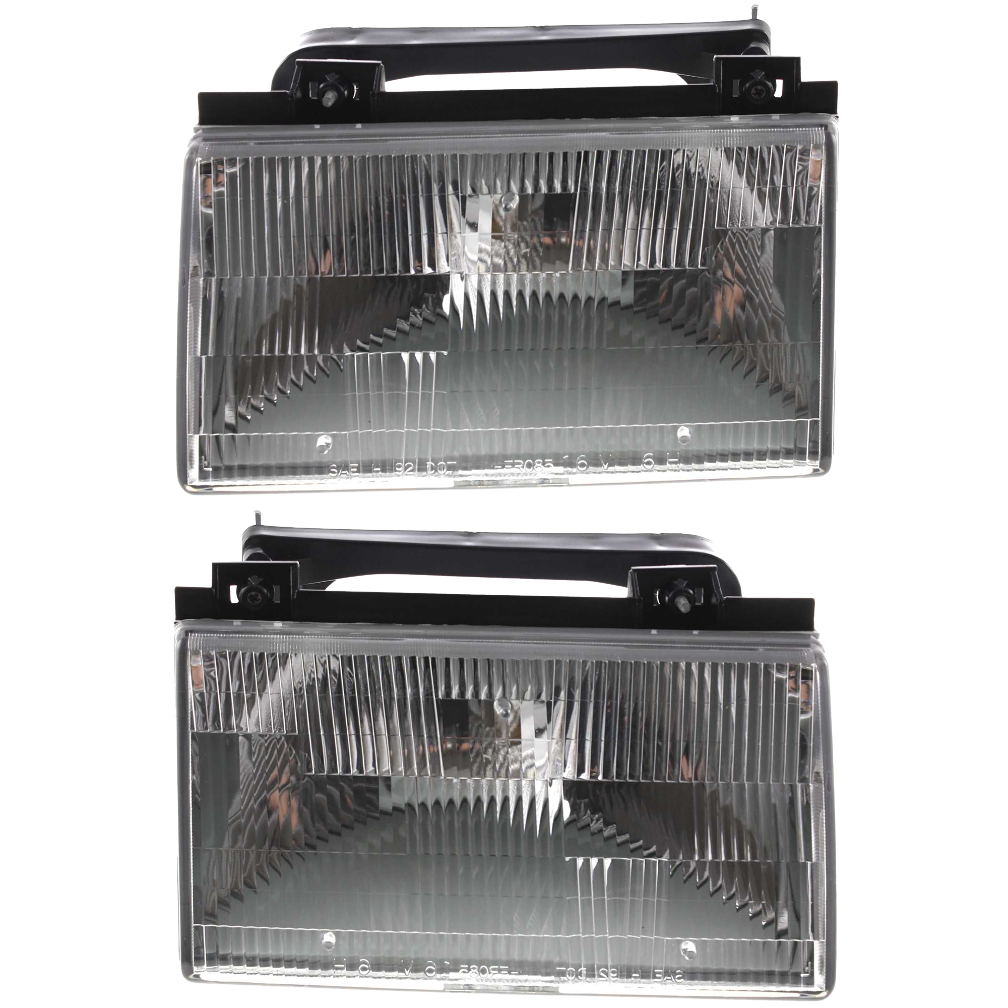 AM TEMPO 88-91 HEAD LAMP RH AND LH Assembly Halogen SKU SET 20-1676-00 Partslink FO2503102 FO2502102 OEM E83Z13008A E83Z13008B