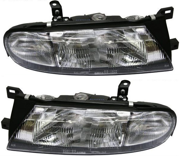 AM ALTIMA 93-97 HEAD LAMP RH AND LH Assembly Halogen SKU SET 20-1848-00 Partslink NI2502114 NI2503114 OEM B60601E411 B60101E411