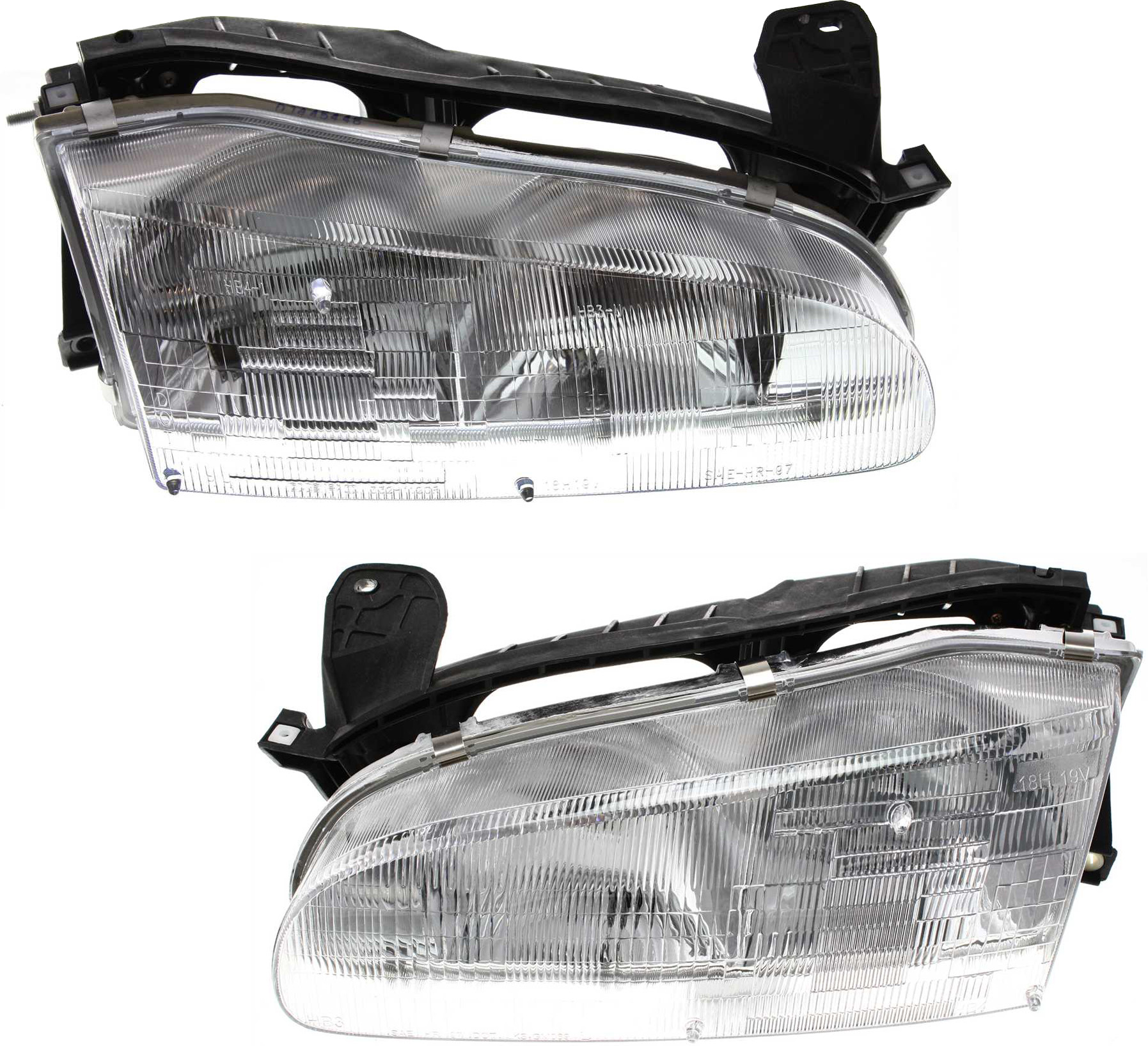 AM PRIZM 93-97 HEAD LAMP RH AND LH Assembly Halogen SKU SET 20-3002-00 Partslink GM2502134 GM2503134 OEM 94852390-94852389
