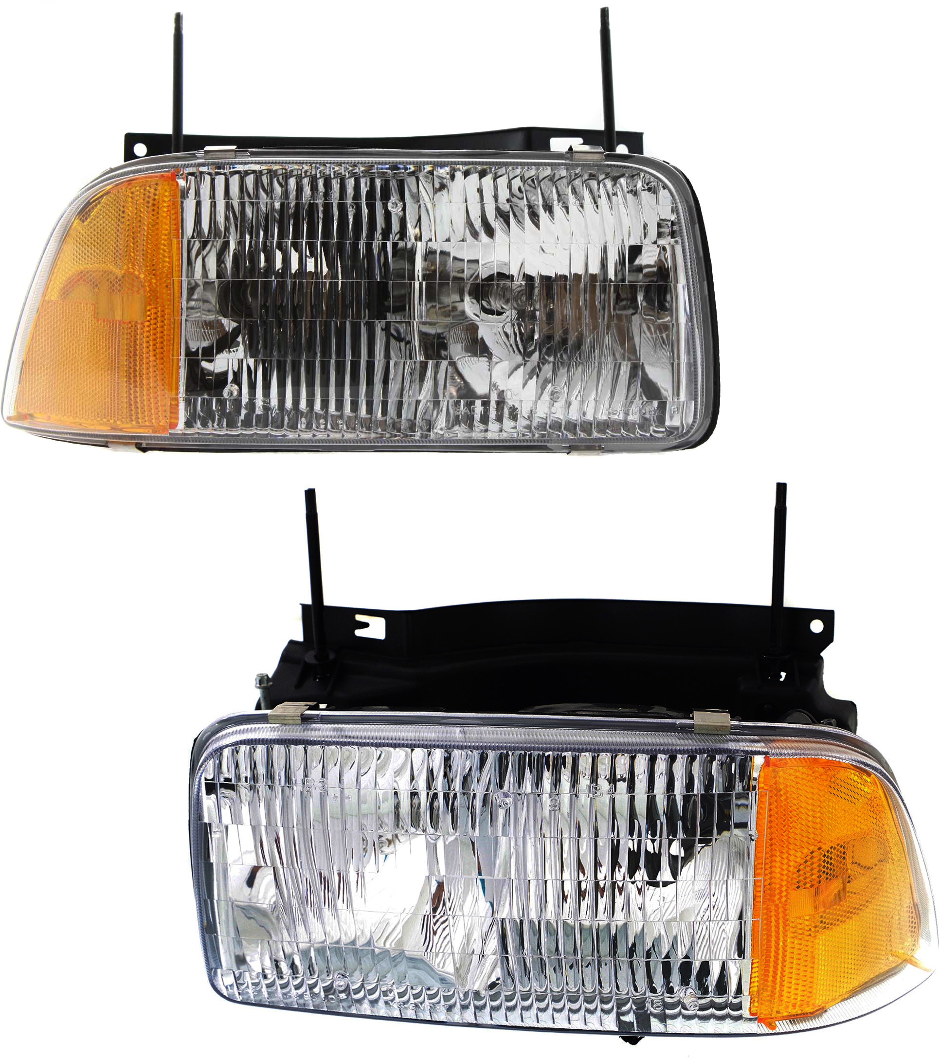 AM SONOMA 94-97 HEAD LAMP RH AND LH Assembly Halogen Composite Type SKU SET 20-3014-00 Partslink GM2502133 GM2503133 OEM 16525157-16525158